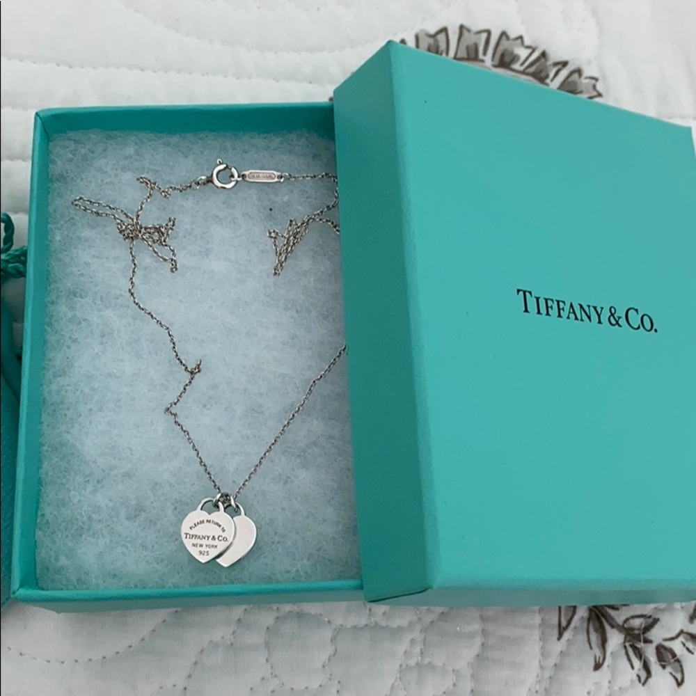 Return to Tiffany Double Heart Tag Pendant